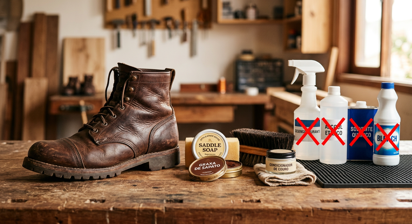 Botas de Couro: Produtos Proibidos que Danificam e Como Preservar