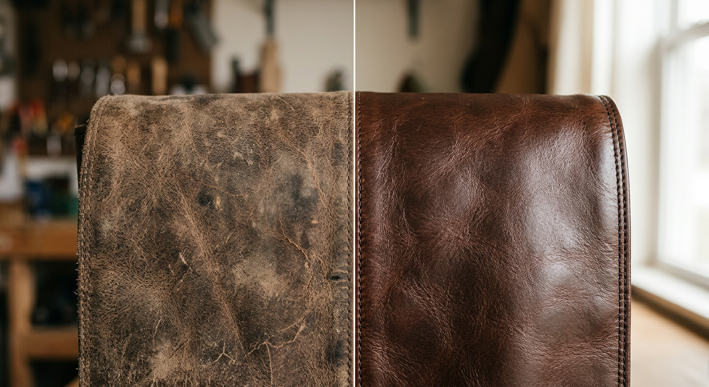 Limpar Couro: O Antes e Depois com a Cera Buffalo Bill