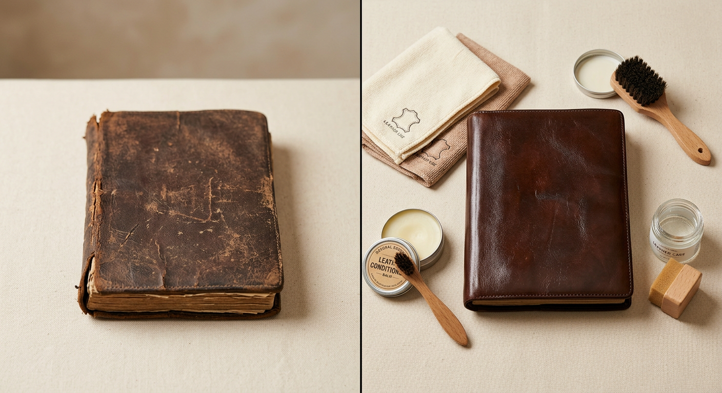 Manutenção de Couro: O Guia Completo para um Antes e Depois Incrível